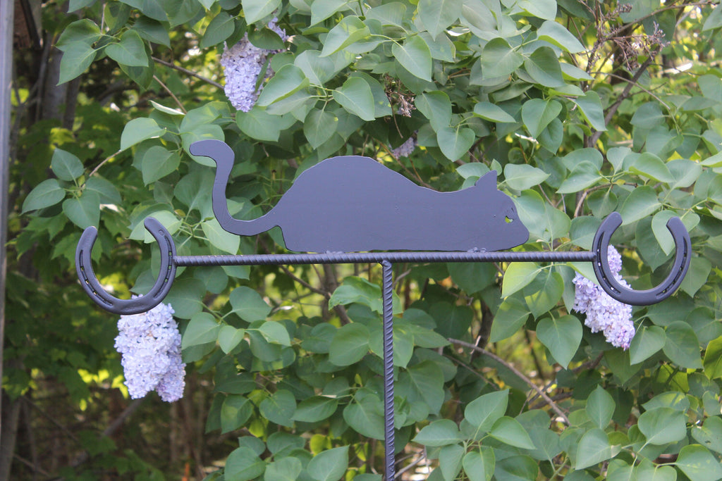 Carny the Cat Bird Feeder Pole, Cat Plant Hanger, Cat Bird Feeder Hanger, Multipurpose Stand - Lifetime Warranty