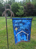 Pappy the Penguin Garden Flag Stand, Yard Flag Stand, Rebar Flag Holder, Metal Flag Stand - Lifetime Warranty