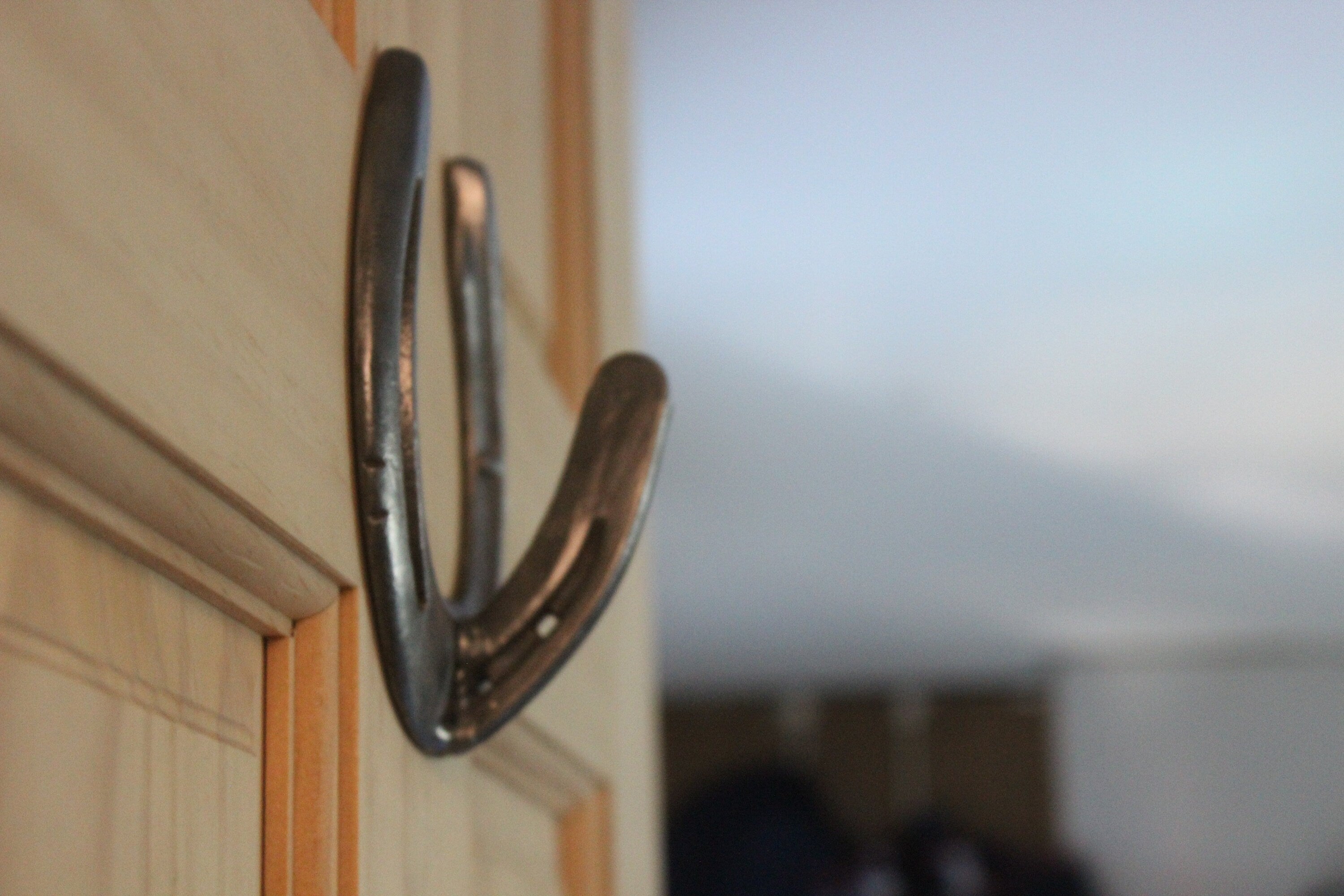 Rustic Horseshoe Hook, Coat Hook, Wall Hook, Wall Mounted Flag Holder Hook