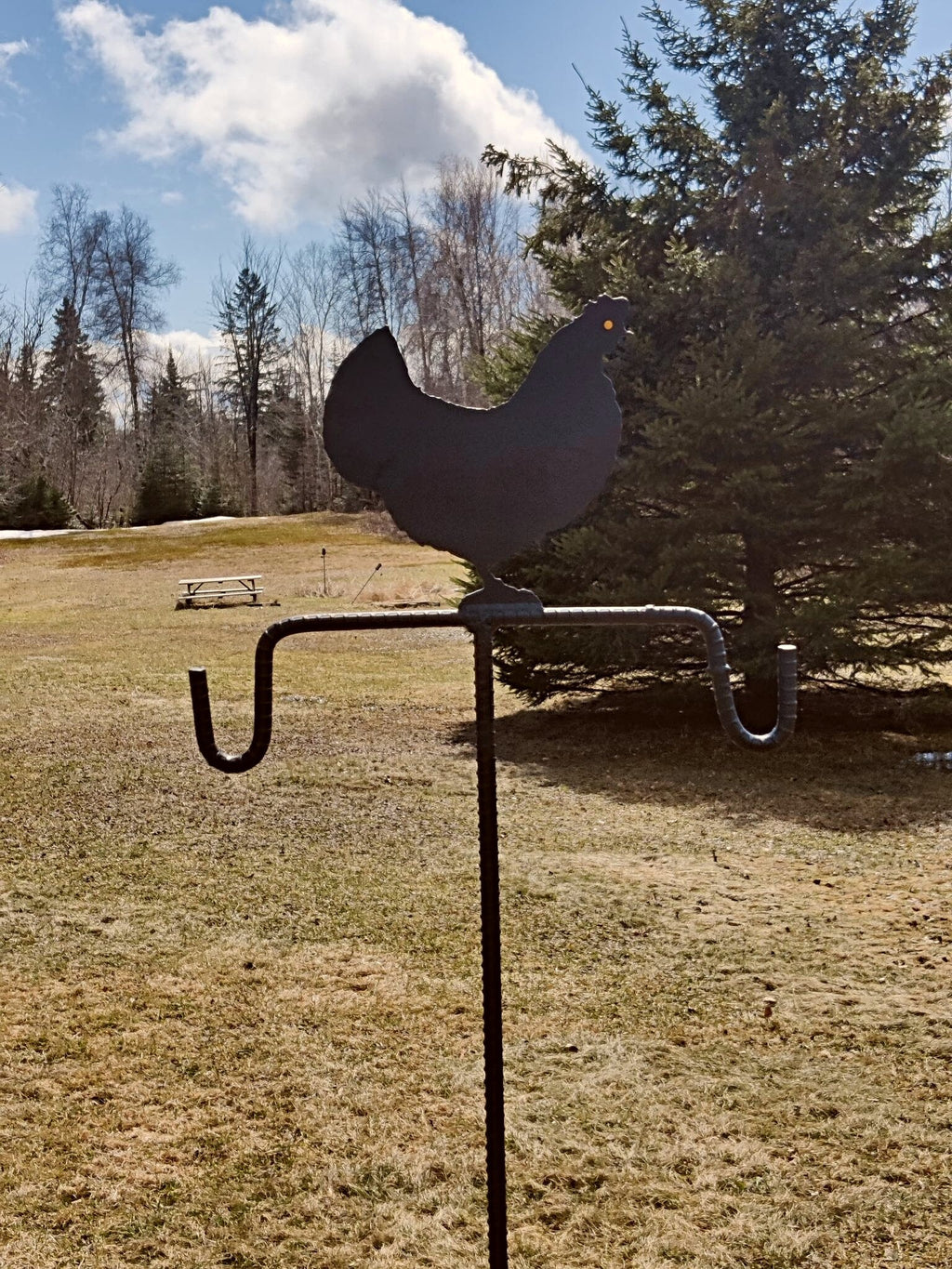 Country Chicken Plant Hanger, Flower Hanger, Bird Feeder Hanger, Bird Feeder Multipurpose Stand - Lifetime Warranty
