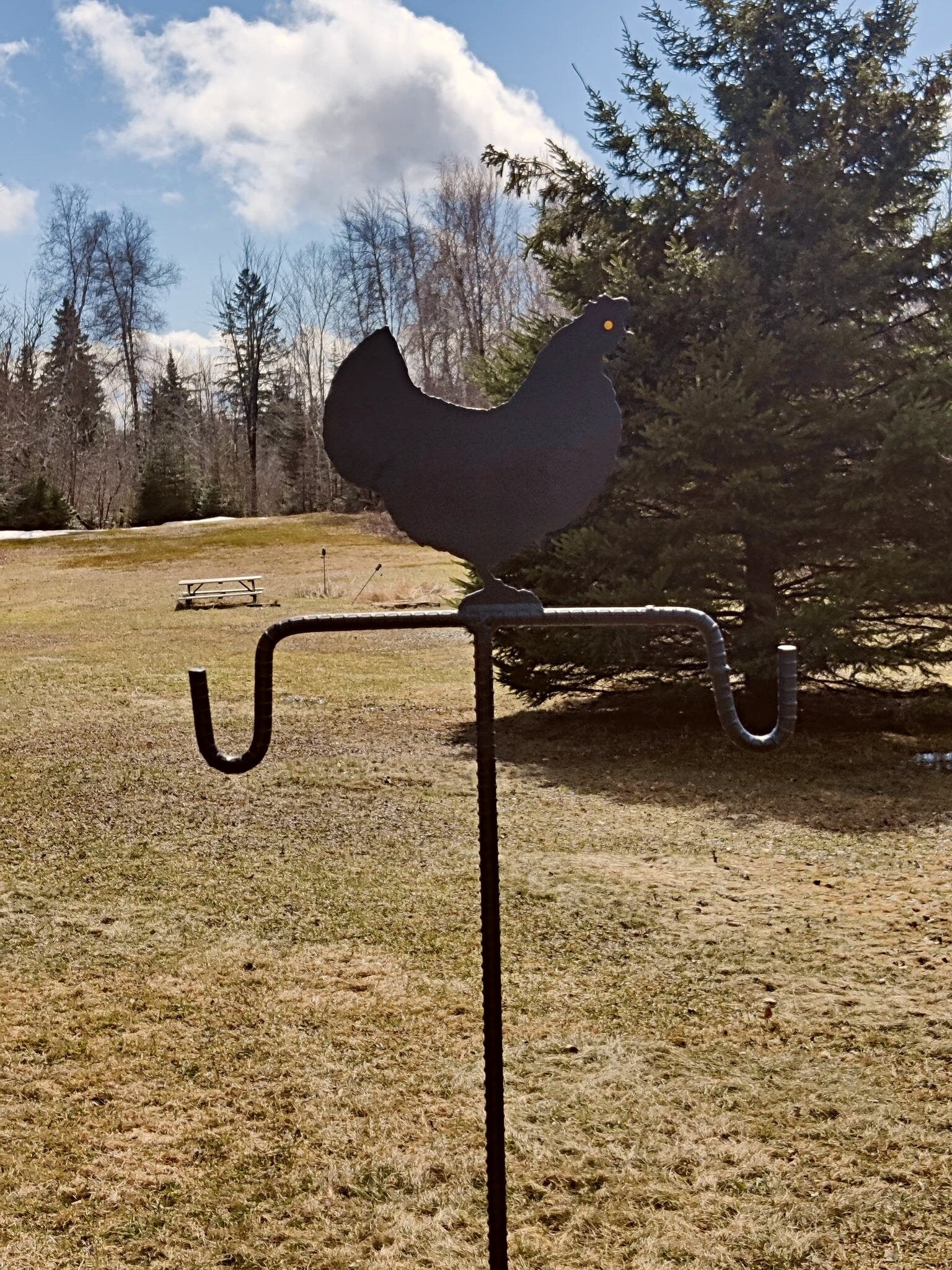 Country Chicken Plant Hanger, Flower Hanger, Bird Feeder Hanger, Bird Feeder Multipurpose Stand - Lifetime Warranty