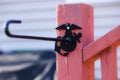 USMC Mini Mailbox Flag Holder, House Flagpole, Deck Flag Hanger, Wall Mounted Flag Holder Hook