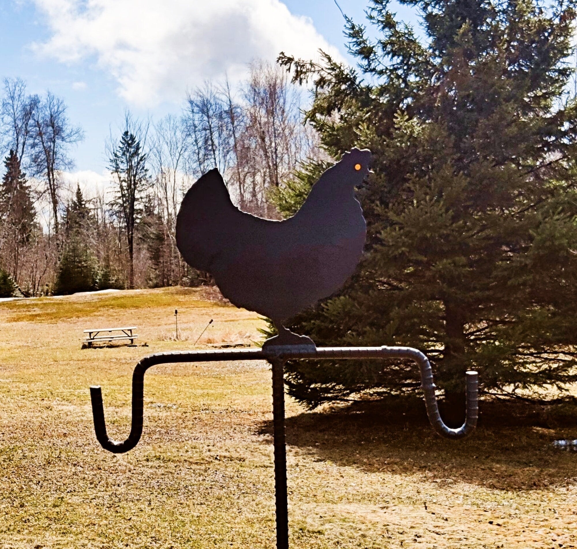 Country Chicken Plant Hanger, Flower Hanger, Bird Feeder Hanger, Bird Feeder Multipurpose Stand - Lifetime Warranty