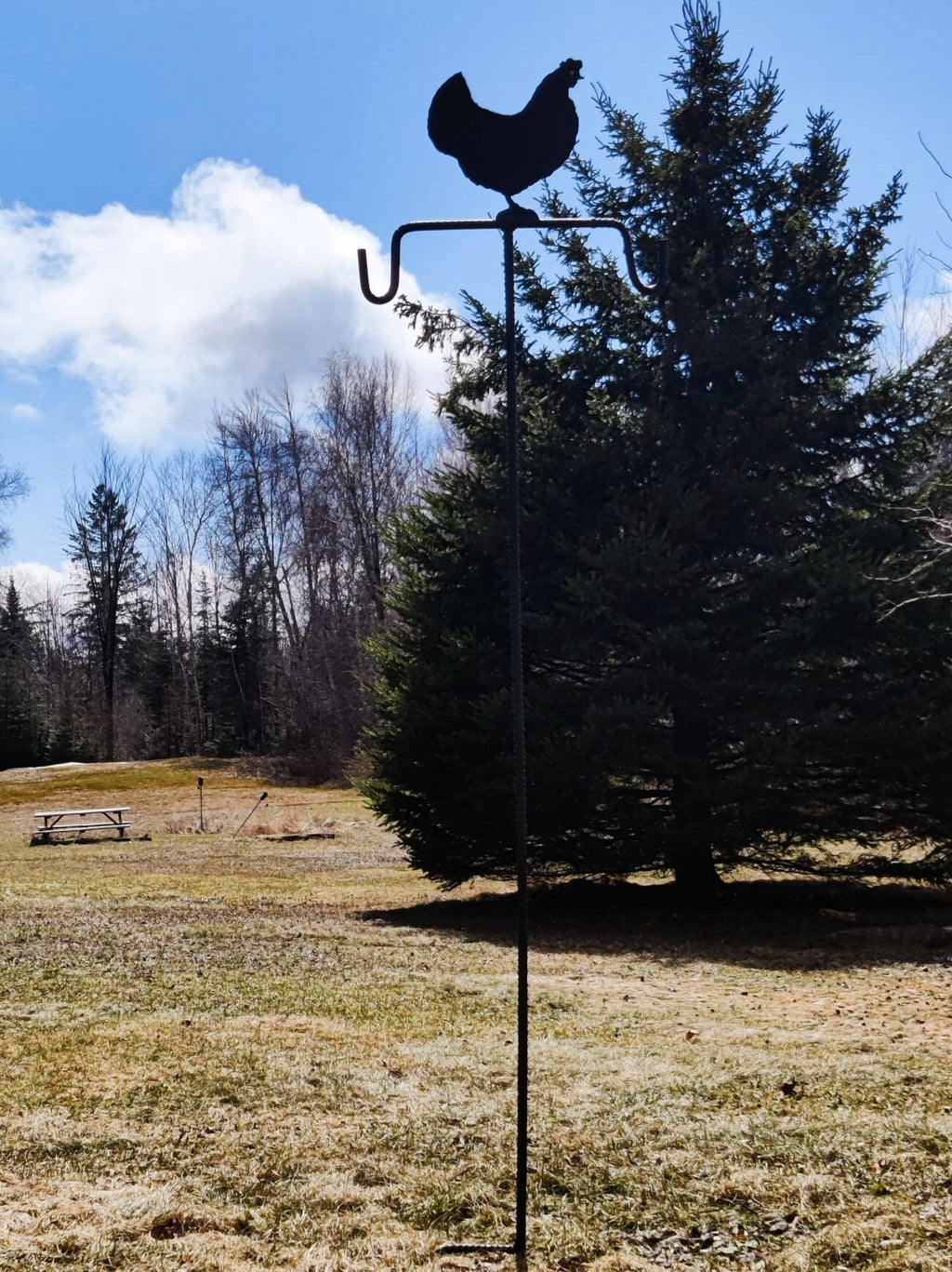 Country Chicken Plant Hanger, Flower Hanger, Bird Feeder Hanger, Bird Feeder Multipurpose Stand - Lifetime Warranty