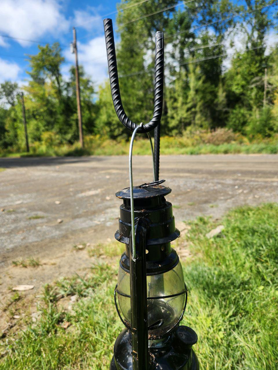 Heavy-Duty 3/8 Thick Rebar Camping Gear Holder - 2 Pak - Secure Lantern, Utensils, and Equipment Organizer